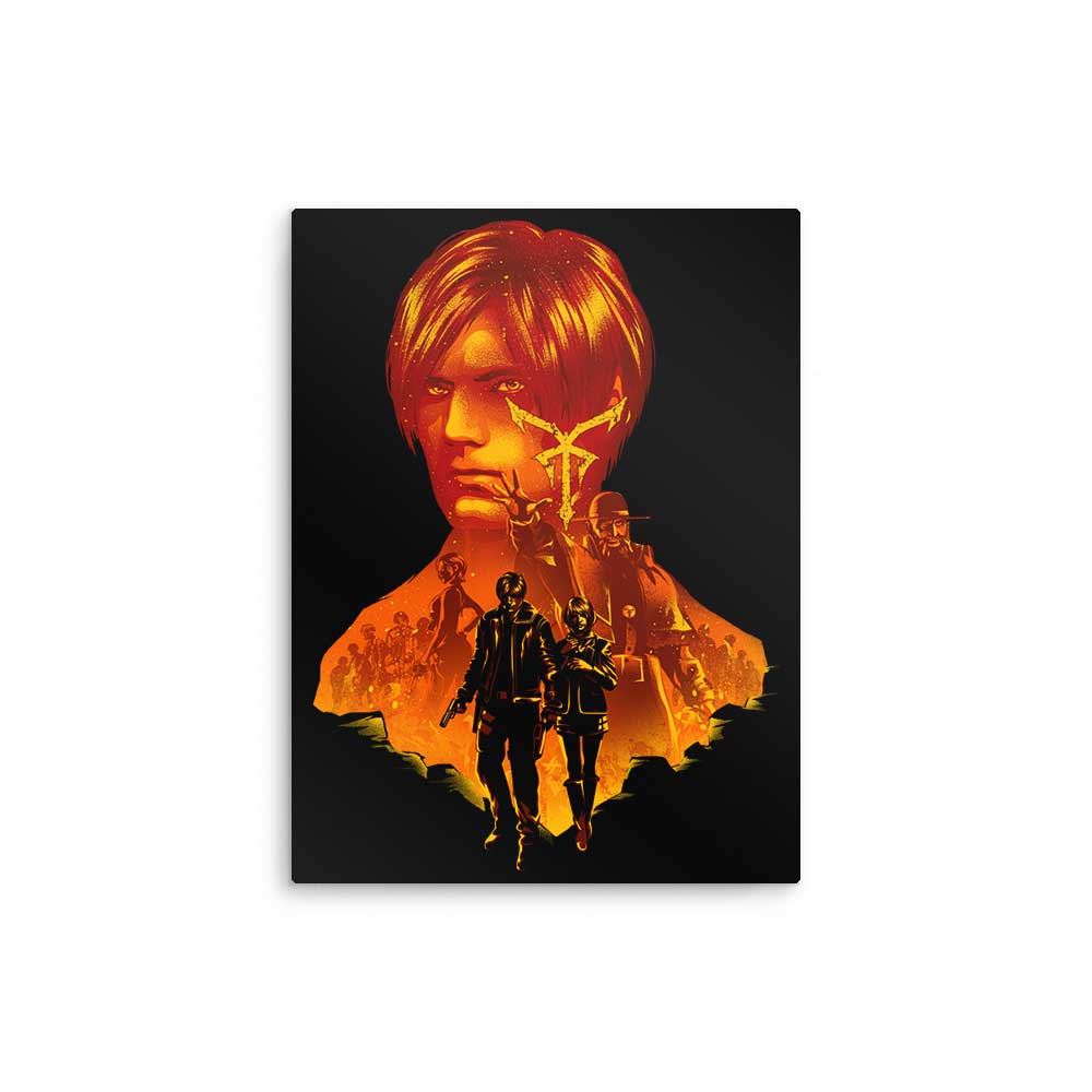 Resident Leon - Metal Print