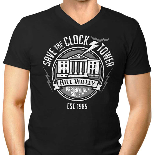 Save the Clock Tower - Men's V-Neck