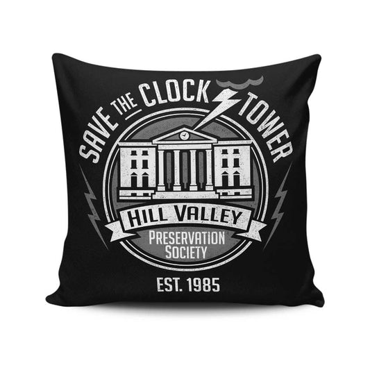 Save the Clock Tower - Throw Pillow