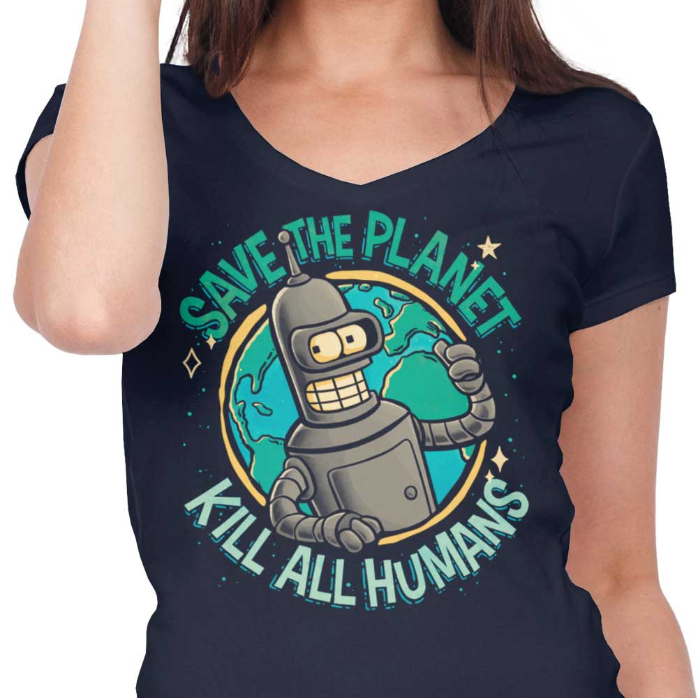 Save the Planet - Women's V-Neck