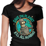 Save the Planet - Women's V-Neck