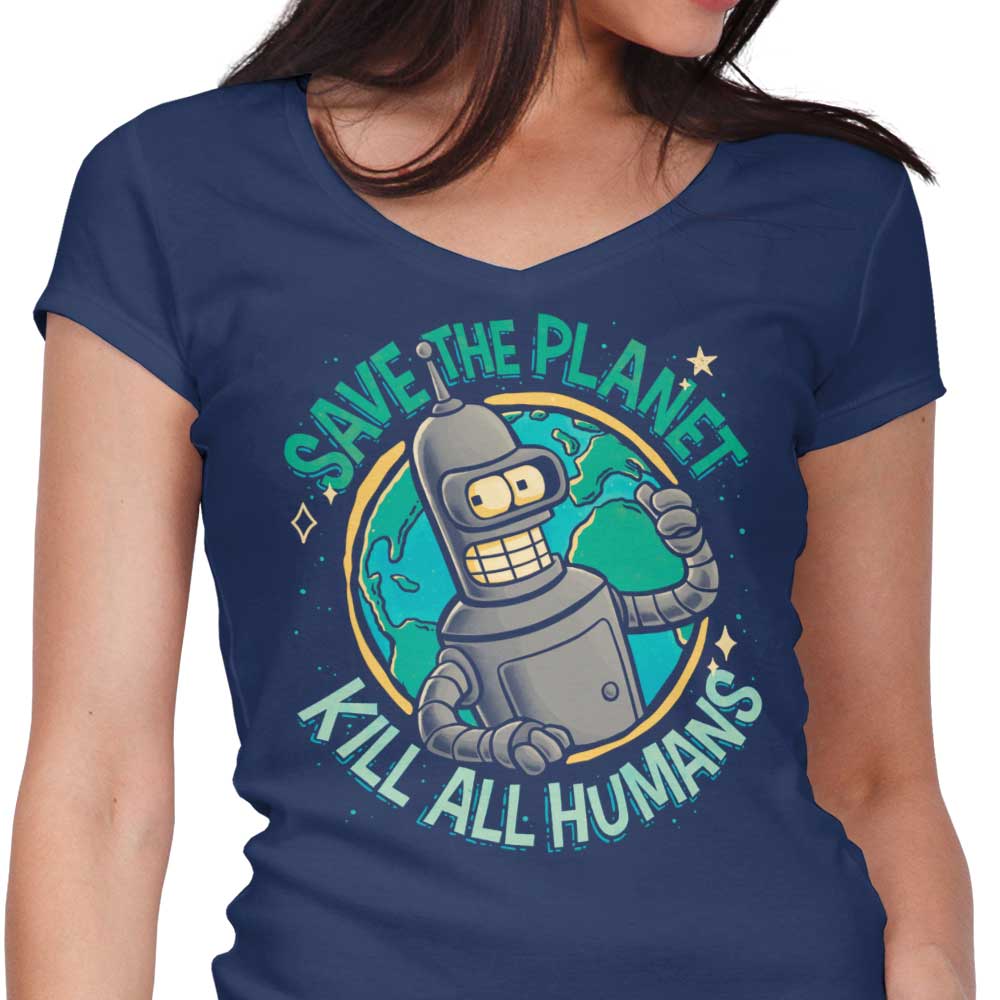 Save the Planet - Women's V-Neck