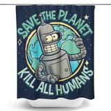 Save the Planet - Shower Curtain