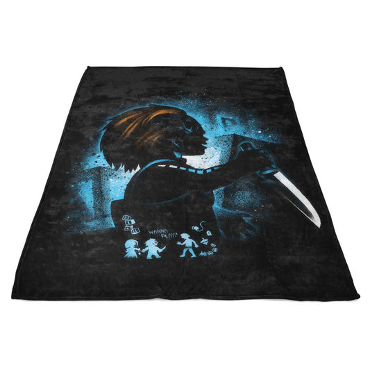 Scary Doll - Fleece Blanket