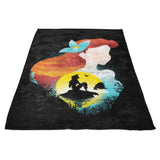 Sea Princess Silhouette - Fleece Blanket