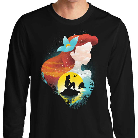 Sea Princess Silhouette - Long Sleeve T-Shirt