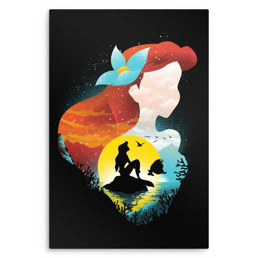 Sea Princess Silhouette - Metal Print