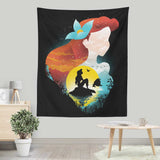 Sea Princess Silhouette - Wall Tapestry