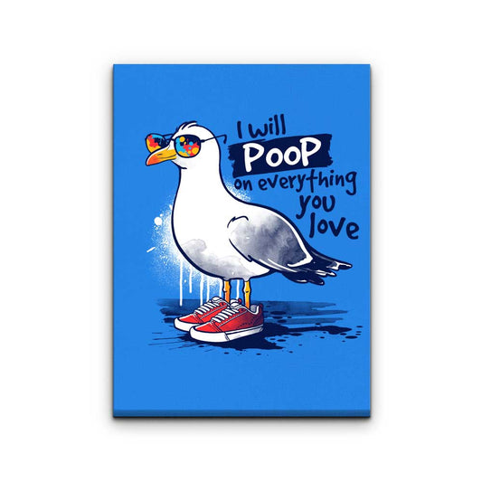 Seagull Love - Canvas Print