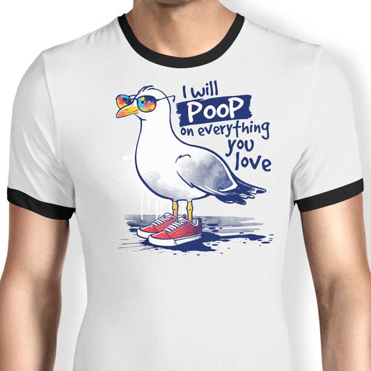 Seagull Love - Ringer T-Shirt