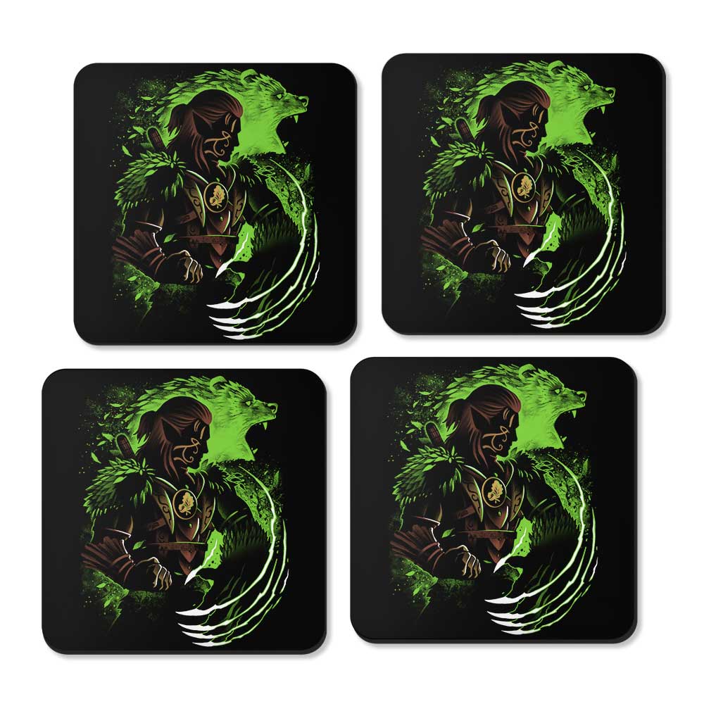 Shapeshifting Wood Elf - Coasters