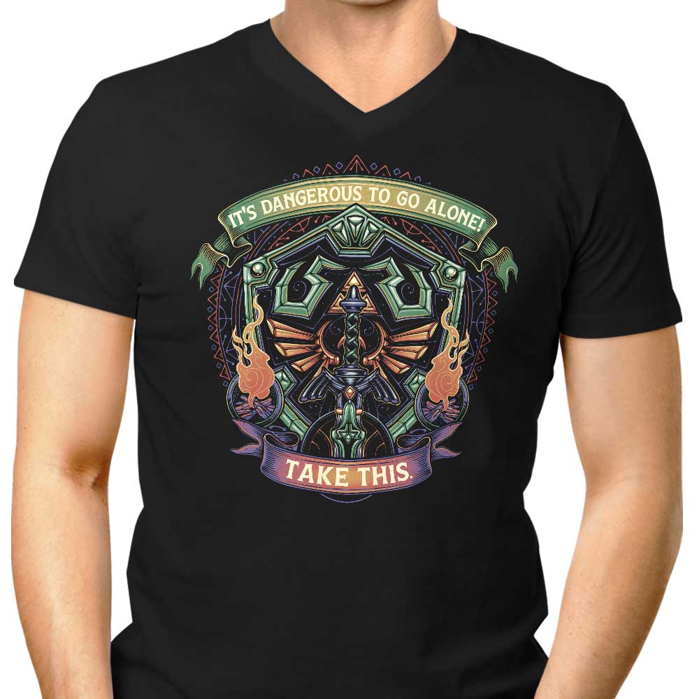 Shield and Sword - Men's V-Neck