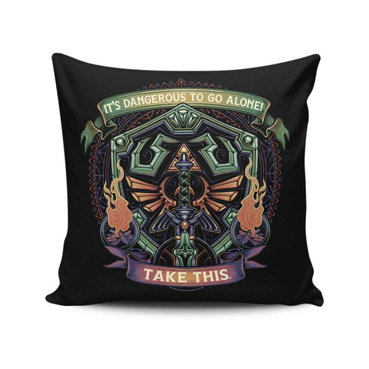 Shield and Sword - Throw Pillow