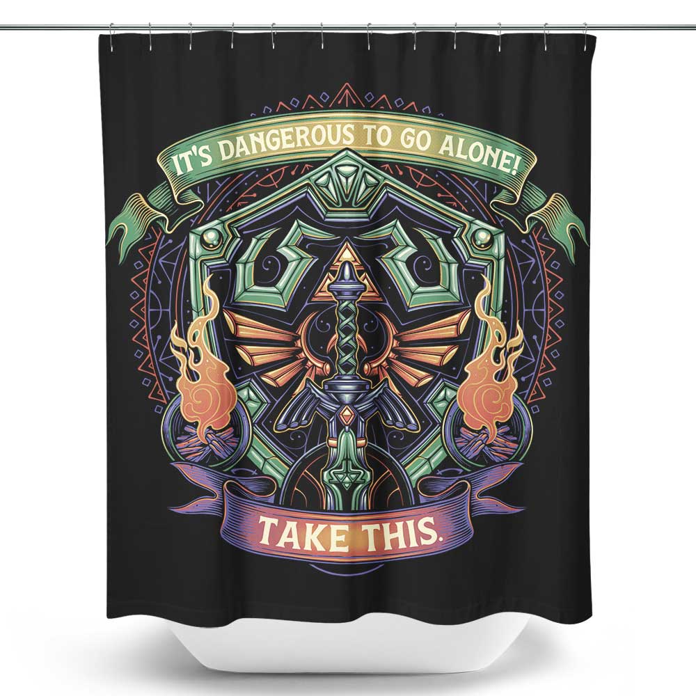 Shield and Sword - Shower Curtain