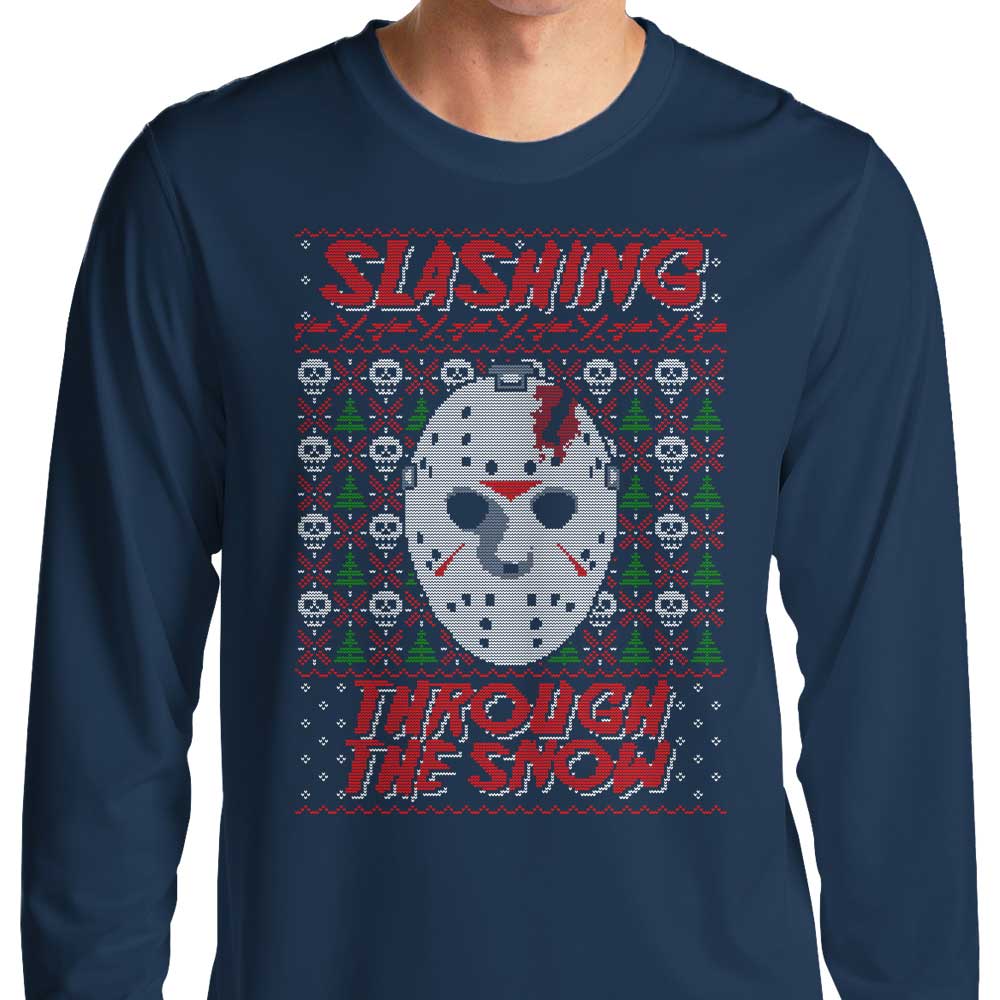 Slashing Through the Snow - Long Sleeve T-Shirt