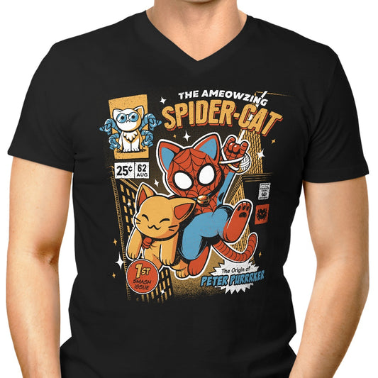 Spider Cat - Men's V-Neck