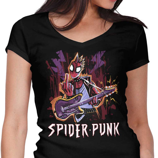 Spider Punk - Women's V-Neck