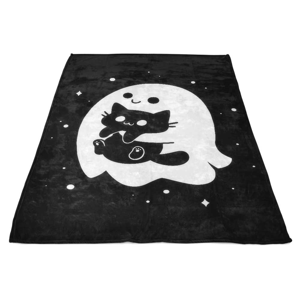 Spooky Cat Snatcher - Fleece Blanket