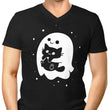 Spooky Cat Snatcher - Men's V-Neck