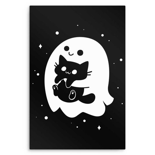 Spooky Cat Snatcher - Metal Print