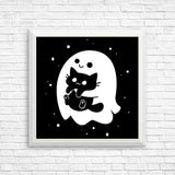 Spooky Cat Snatcher - Posters & Prints