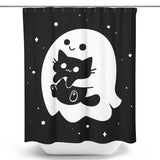 Spooky Cat Snatcher - Shower Curtain