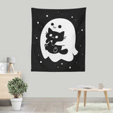 Spooky Cat Snatcher - Wall Tapestry