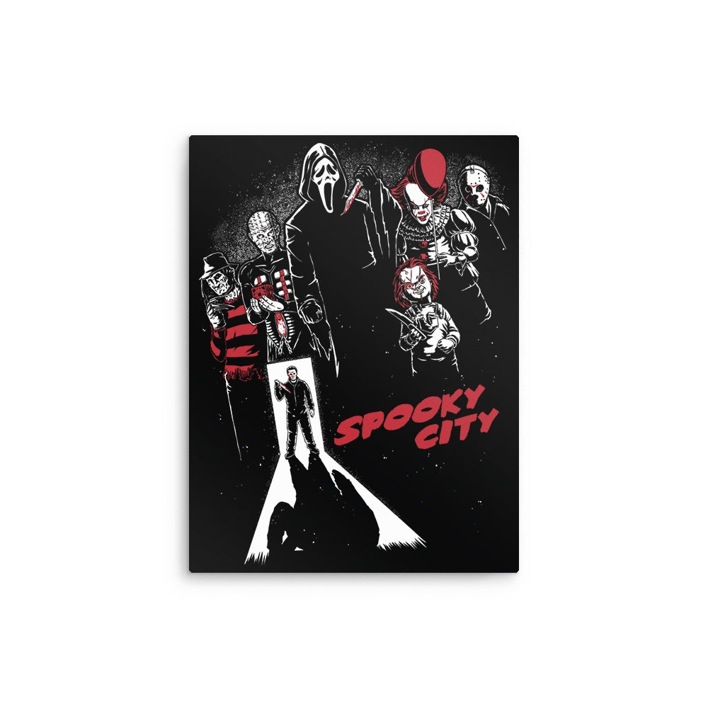 Spooky City - Metal Print