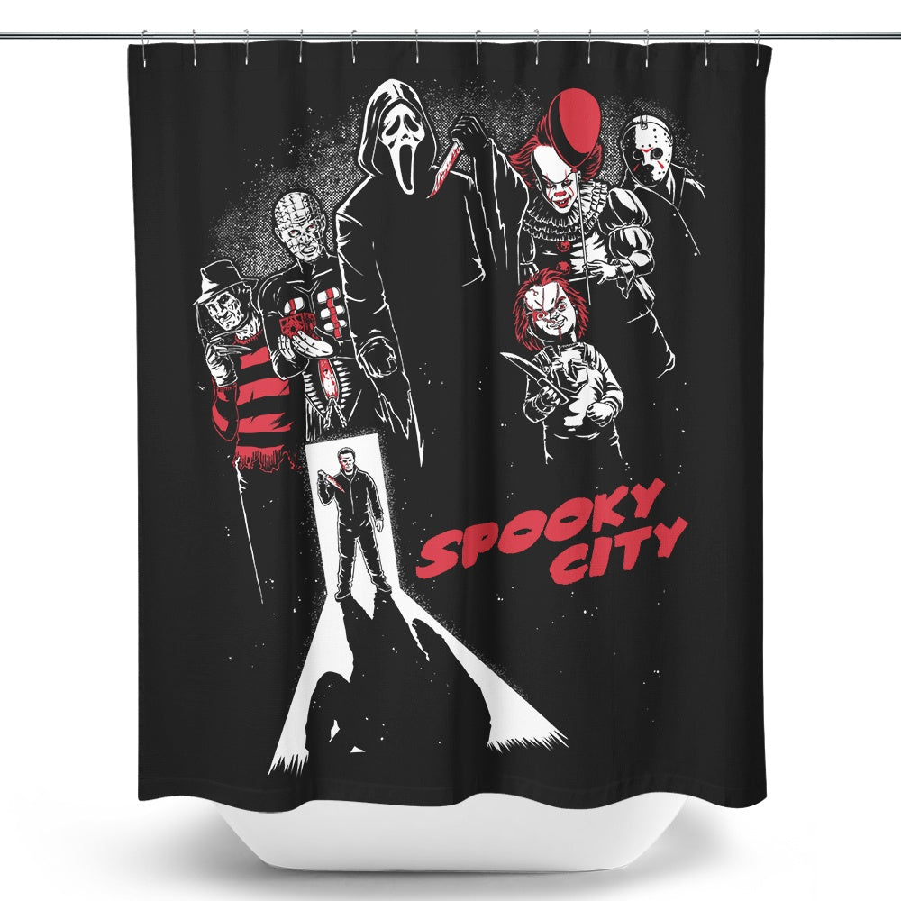 Spooky City - Shower Curtain