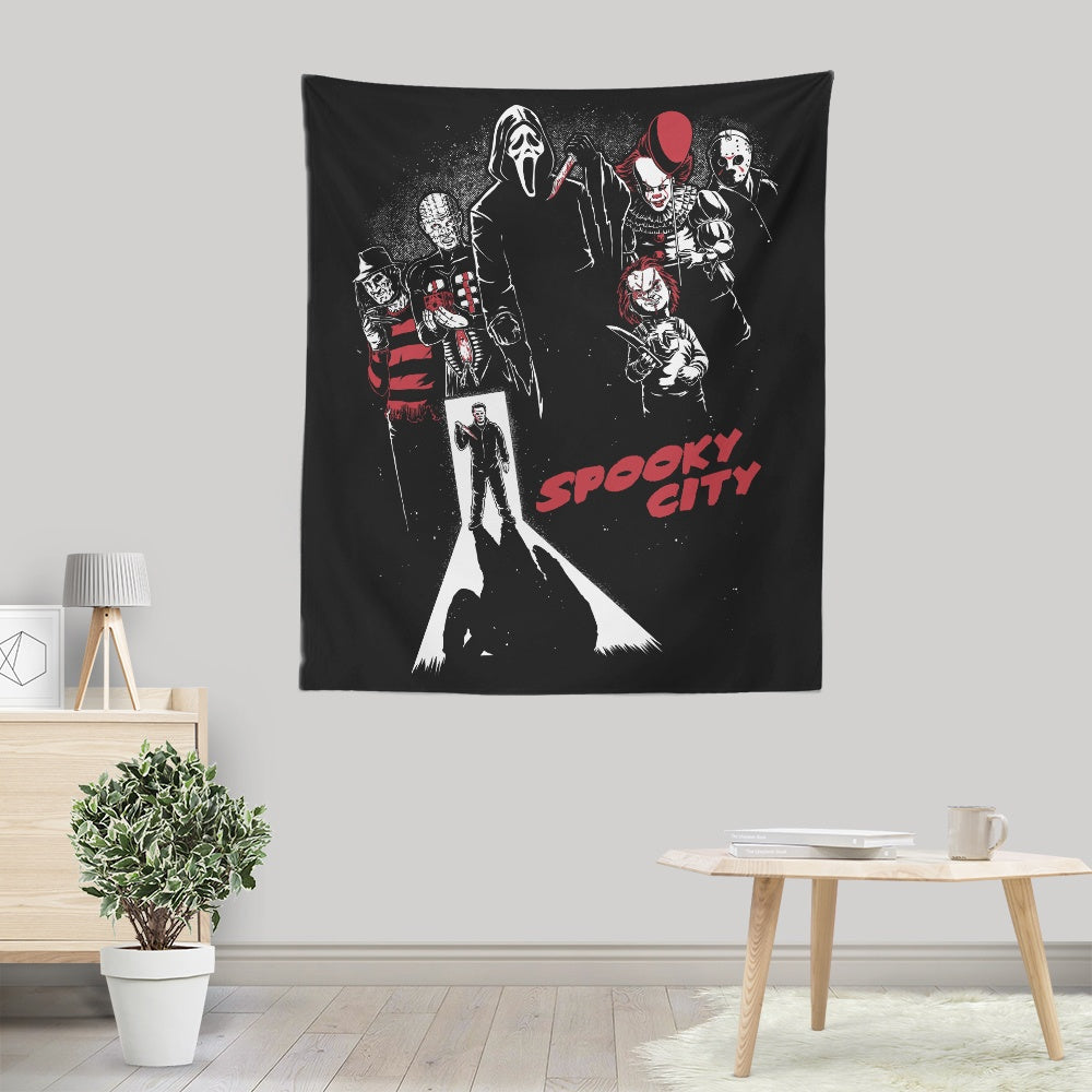 Spooky City - Wall Tapestry