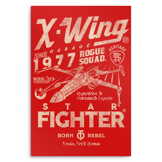 Star Fighter Garage - Metal Print