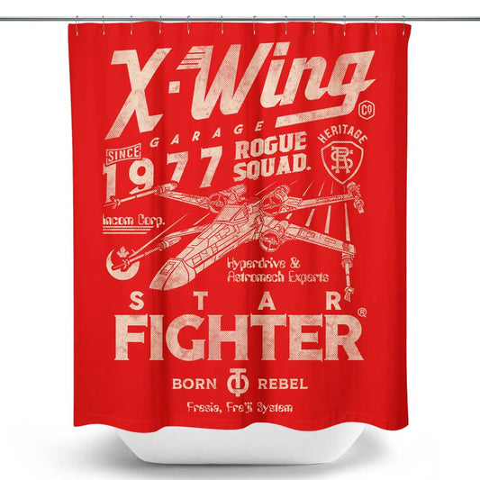 Star Fighter Garage - Shower Curtain