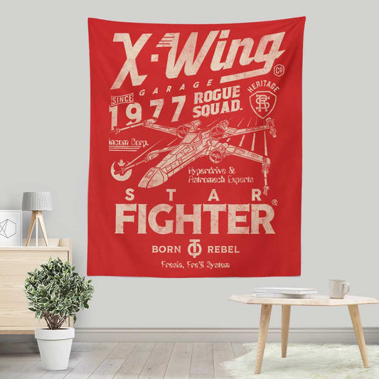 Star Fighter Garage - Wall Tapestry