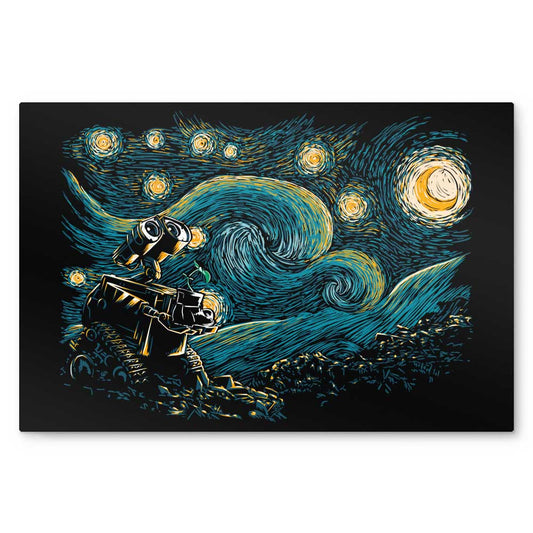 Starry Robot - Metal Print