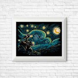 Starry Robot - Posters & Prints