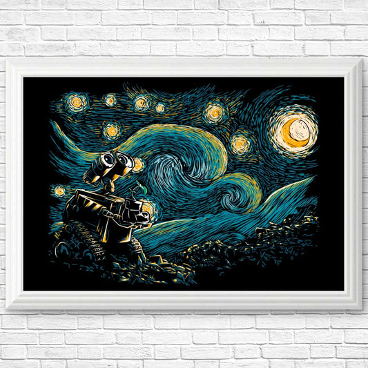 Starry Robot - Posters & Prints