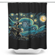 Starry Robot - Shower Curtain