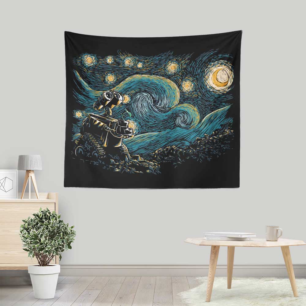 Starry Robot - Wall Tapestry