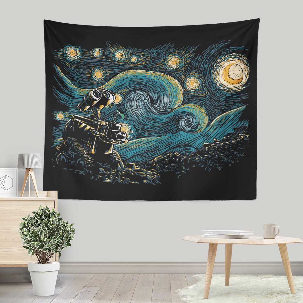 Starry Robot - Wall Tapestry