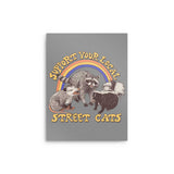 Street Cats - Metal Print