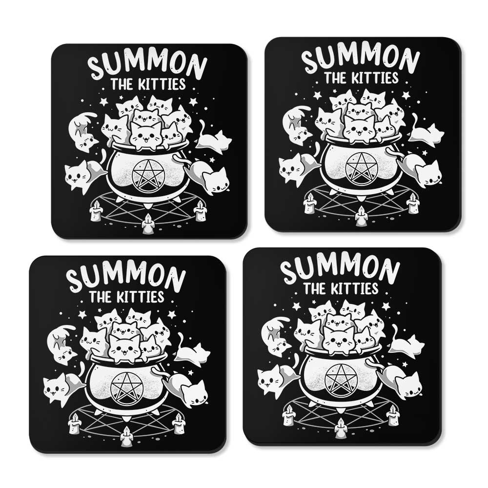 Summon the Kitties - Coasters