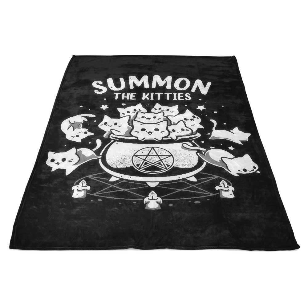 Summon the Kitties - Fleece Blanket