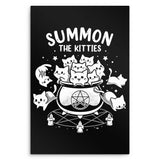 Summon the Kitties - Metal Print