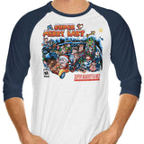 Super Merry Kart - 3/4 Sleeve Raglan T-Shirt