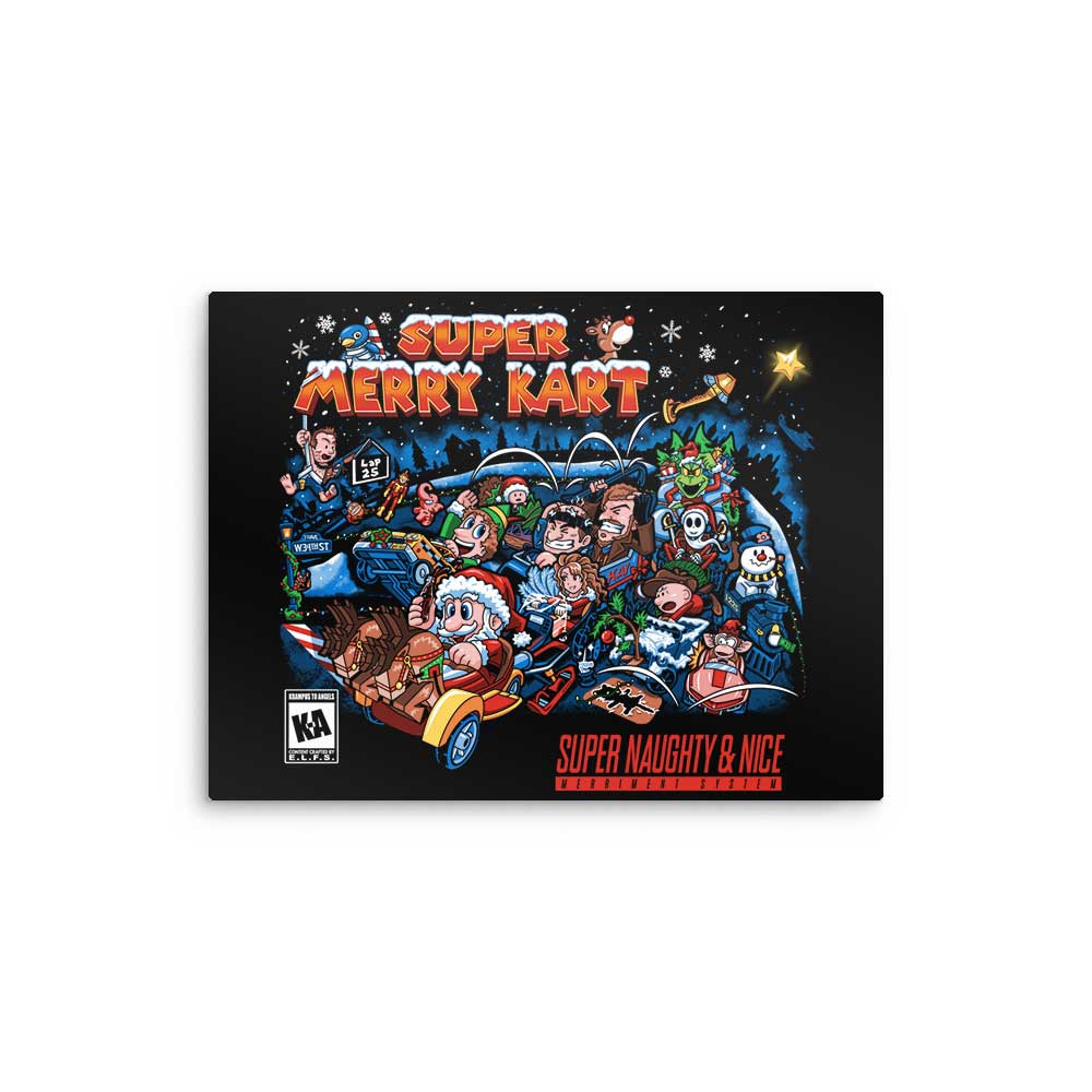 Super Merry Kart - Metal Print