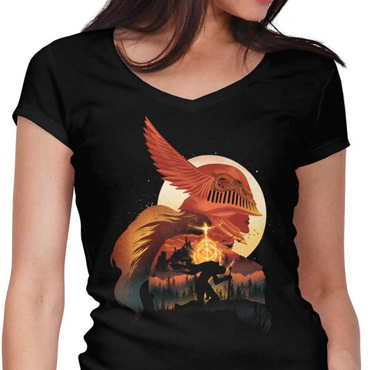 Tarnished Warrior - Women's V-Neck