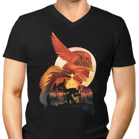 Tarnished Warrior - Men's V-Neck