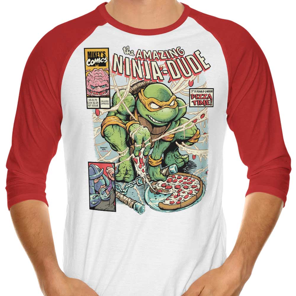 The Amazing Ninja Dude - 3/4 Sleeve Raglan T-Shirt