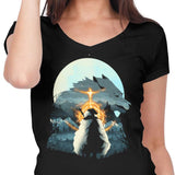 The Half Wolf - Women's V-Neck