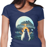 The Half Wolf - Women's V-Neck